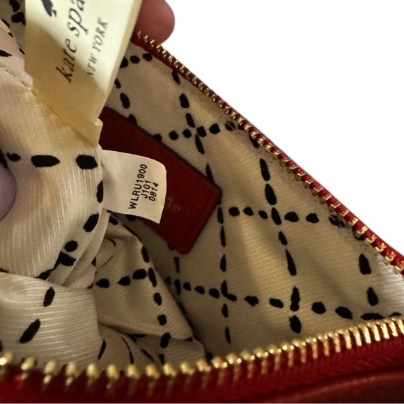 Kate Spade Southport Avenue Jenny Wristlet WLRU1900 Leather Dynasty Red Aug 2014 - Picture 3 of 16